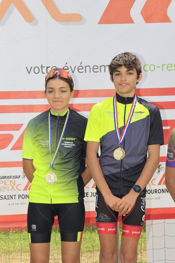 La fratrie DUCONGE championne départementale Charente