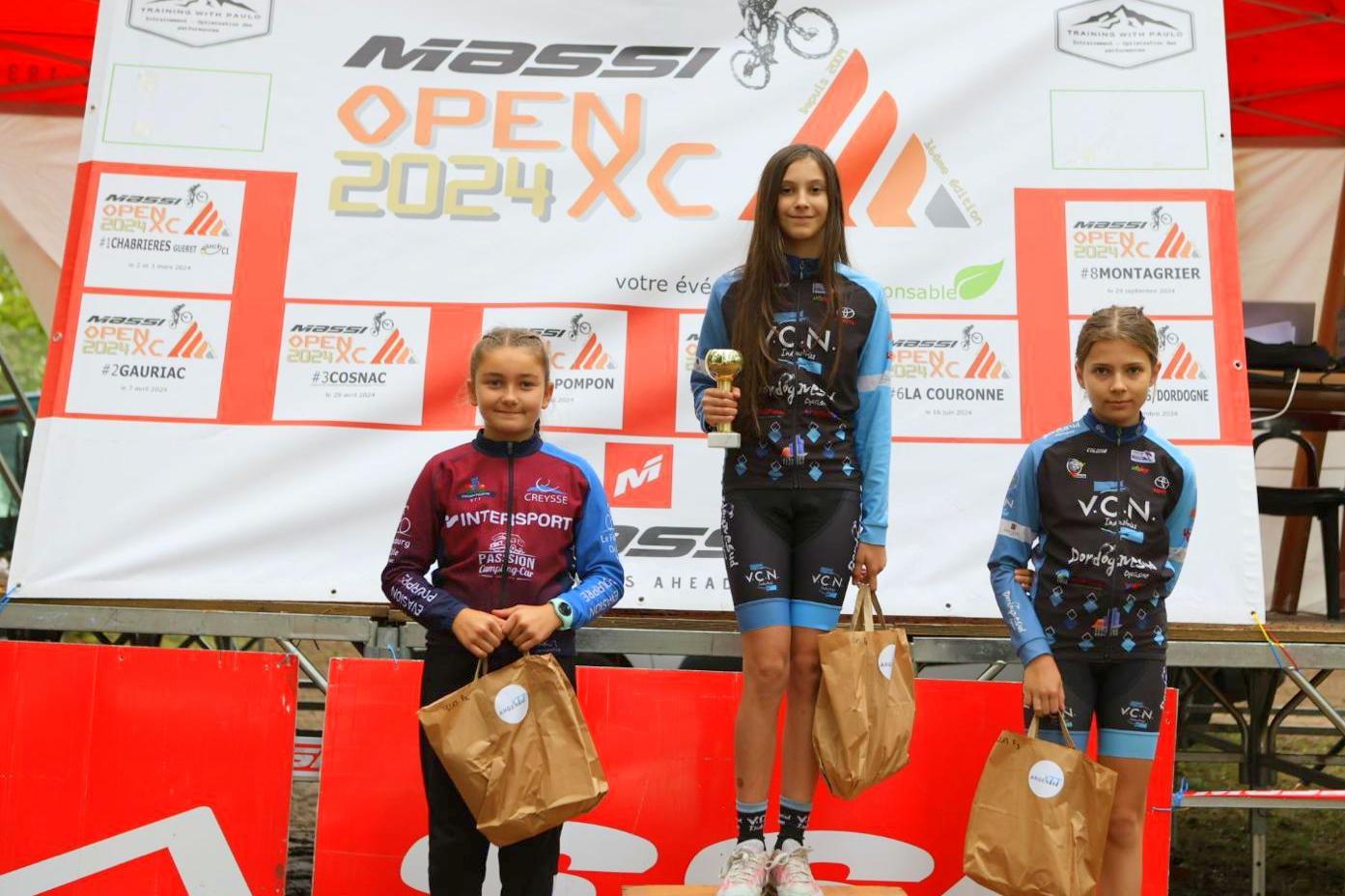 Podium U13 Filles